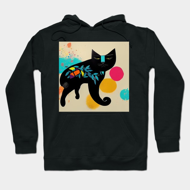 Abstract Cat Hoodie by n23tees